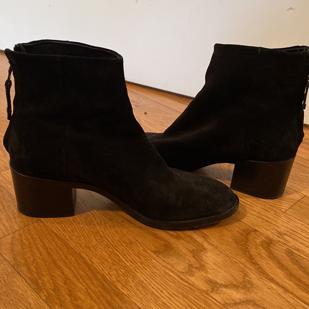 Rag and bone suede black booties size 39